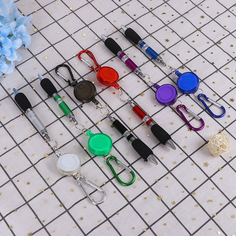 Porte-stylo rétractable robuste pour l'extérieur, porte-crayon de charpentier, Anti-perte de corde, porte-clé, ceinture, outils de Clip