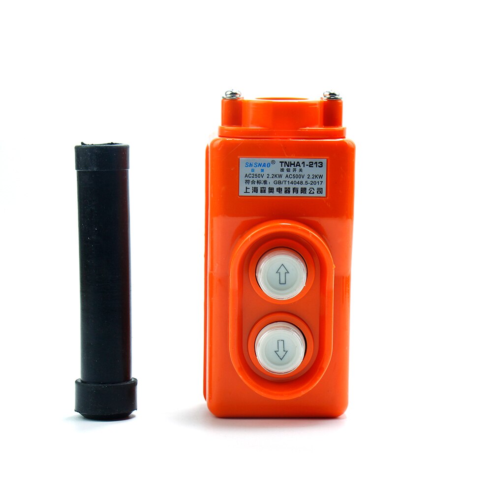 9Touch Punten Waterdichte Kraan Schakelaar Knop Push Takel Controller Voor Regendicht Controle Kanalen Lifting Lier Drive Motor 250V: Default Title