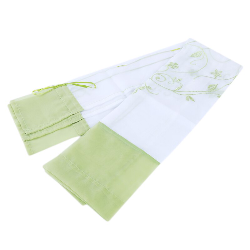 European Roman Style Voile Half-curtain Embroidered Rustic Curtain Blinds Gauze Small Coffee Cafe Kitchen Tulle Curtain