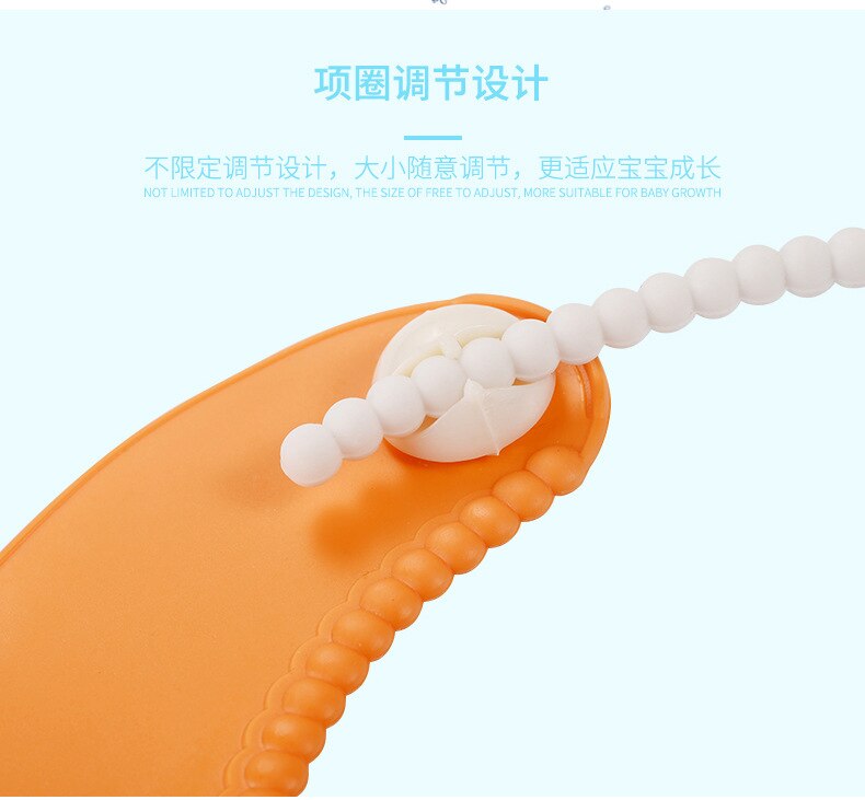 Snap-on baby bib waterproof pocket saliva bag mother and baby meal bag baby feeding complementary food