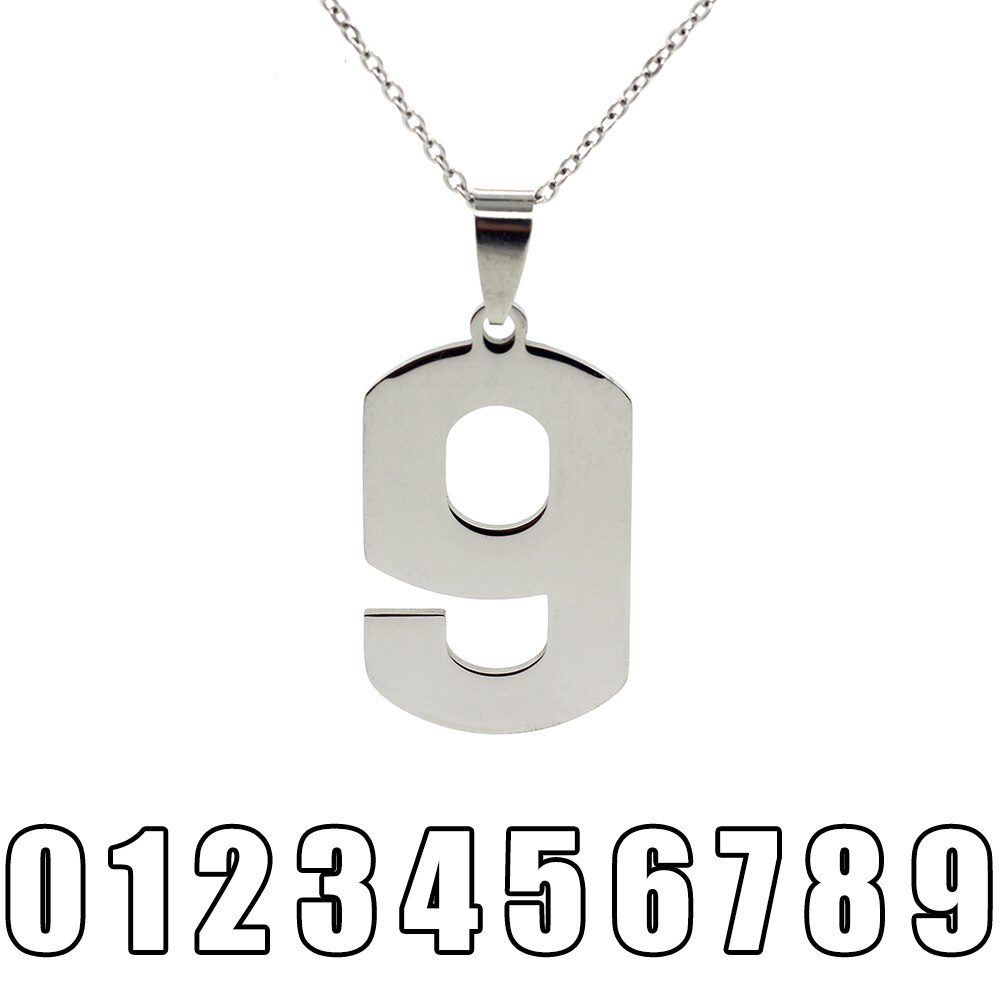 Collares con números para hombre y mujer, joyería personalizada de 0, 1, 2, 3, 4, 5, 6, 7, 8, 9, colgante, collar con números romanos, Punk