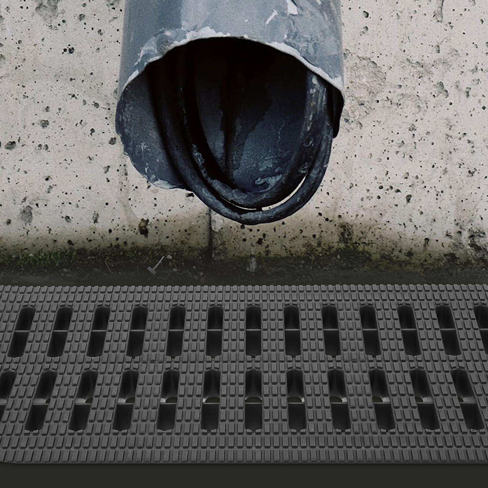 Shaped Gutter Cover Channel Drain with Grate Reasonable Rectangular Sewer Plate Sewer Drain Grate Grey Plastic
