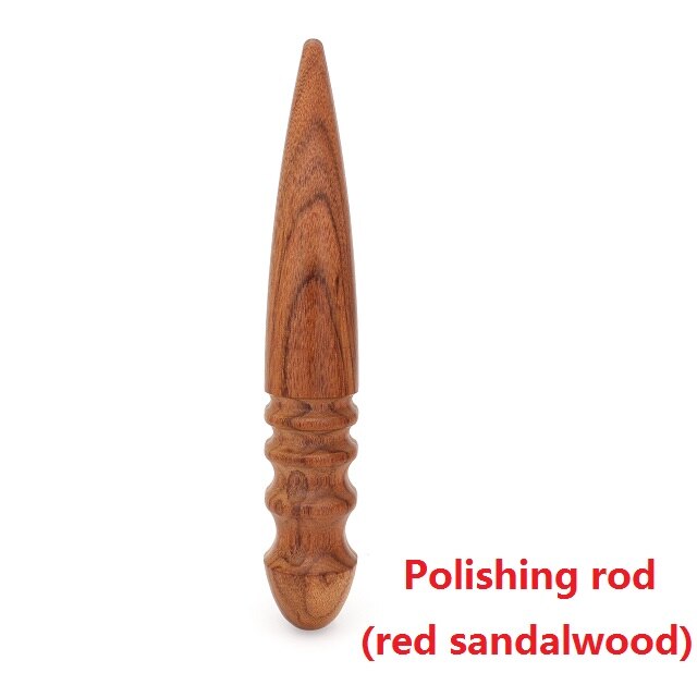 De cuero pulido impermeable herramienta Multi-Tamaño de madera maciza Leathercraft del borde pulidora para Borde de cuero de punta de herramienta pulidora: rod ( sandalwood )