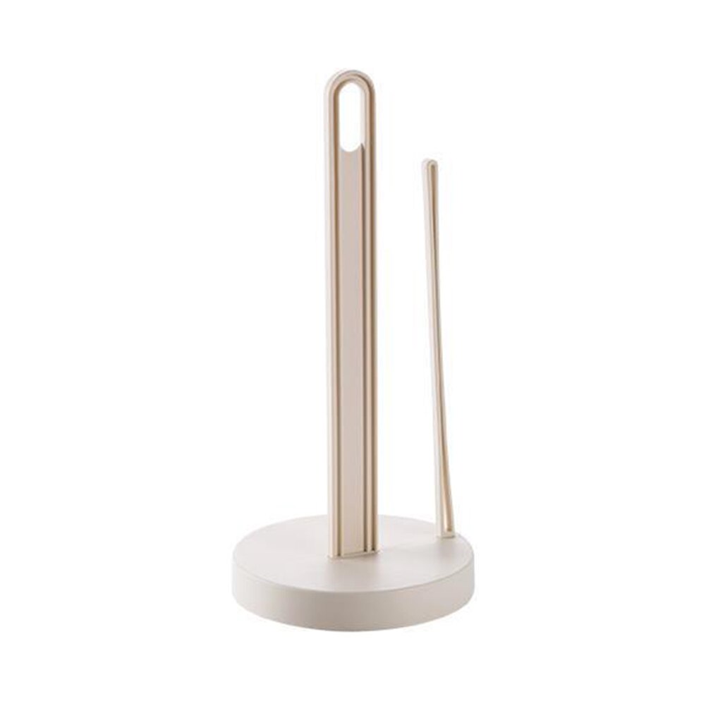 Soporte para papel de cocina, organizador de toallas de pie, dispensador de rollos extraíble para cocina, comedor: Beige