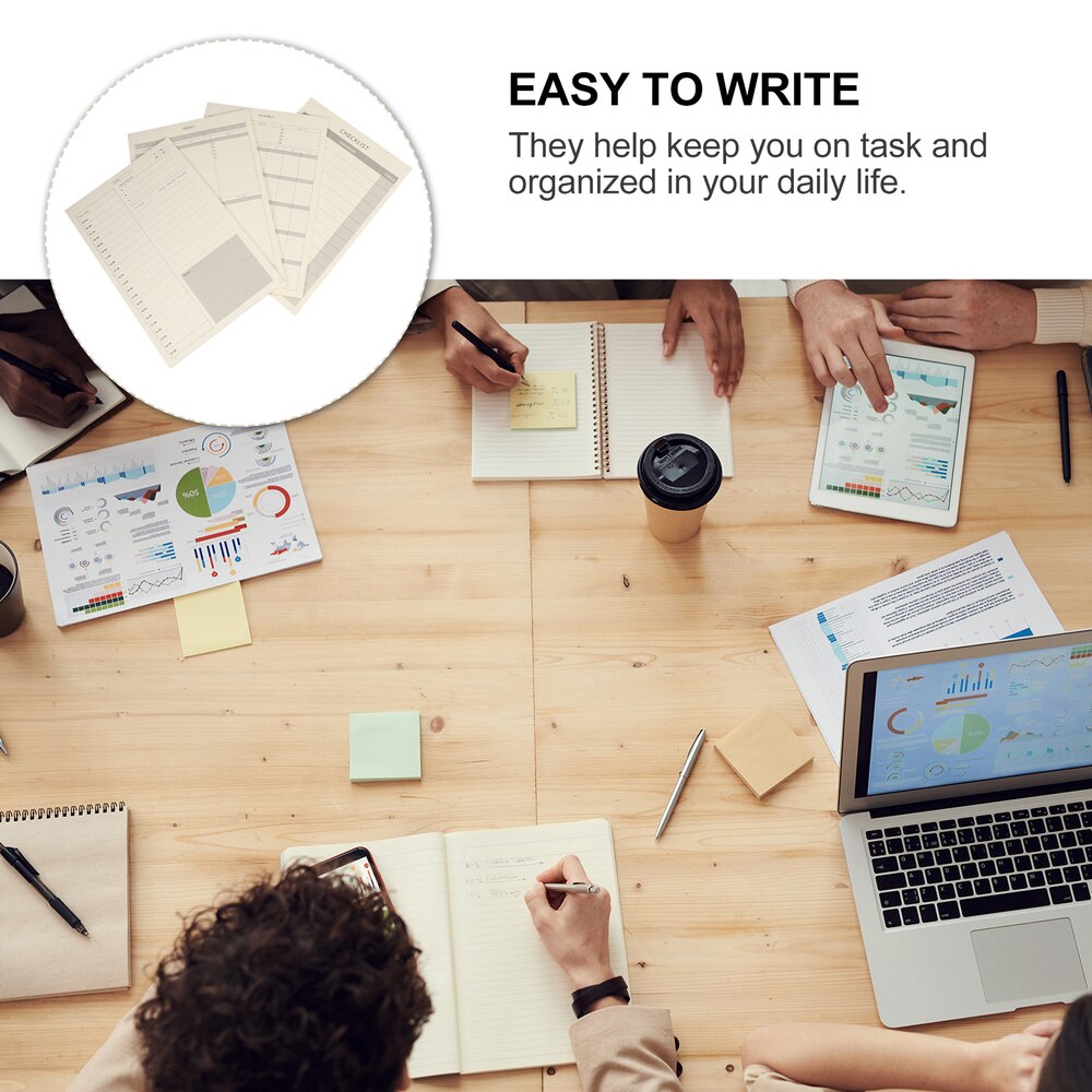 4 Packs Daily Weekly Monthly Notepad Schedule Checklist Notepad Planner Pad