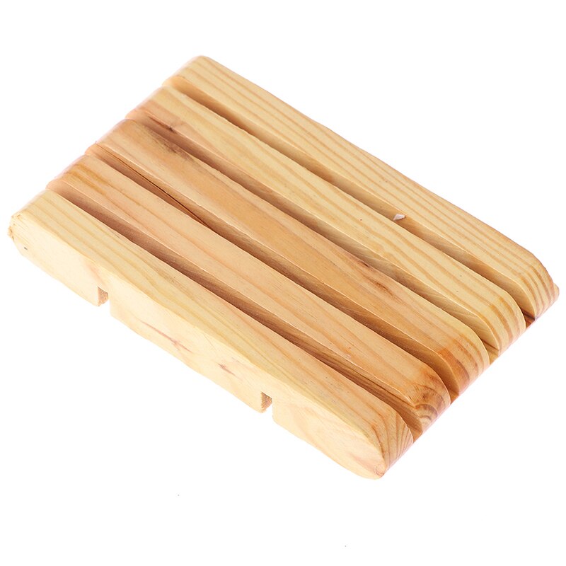 Bærbar sæbeskål bambus manuel afløb sæbeboks badeværelse badeværelse japansk sæbe sæbeboks