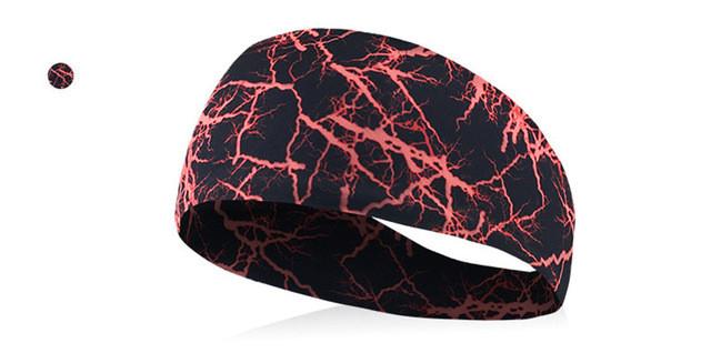 Bandeau de cyclisme absorbant en lycra pour hommes, bandana, cyclisme, sport, bandeau anti-transpiration, antidérapant, pour vélo, course à pied, fitness: Rouge