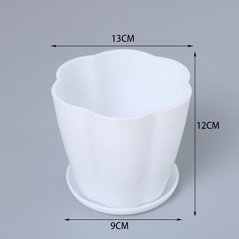 Imitation Ceramic Plastic Flower Plants Pots Thicken Succulents Nursery Garden Planter Home Office Decorative Crafts: A3