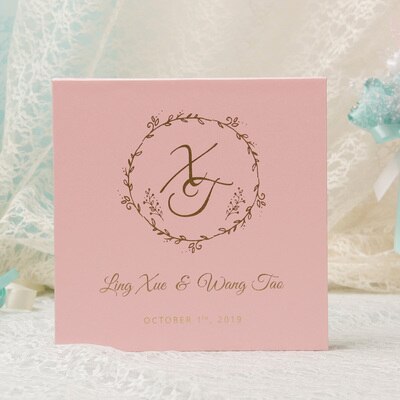 Forest 1pcs Booklet with acylic classmates Company party Lace anniversary Wedding guest friend signature book or as: Pink