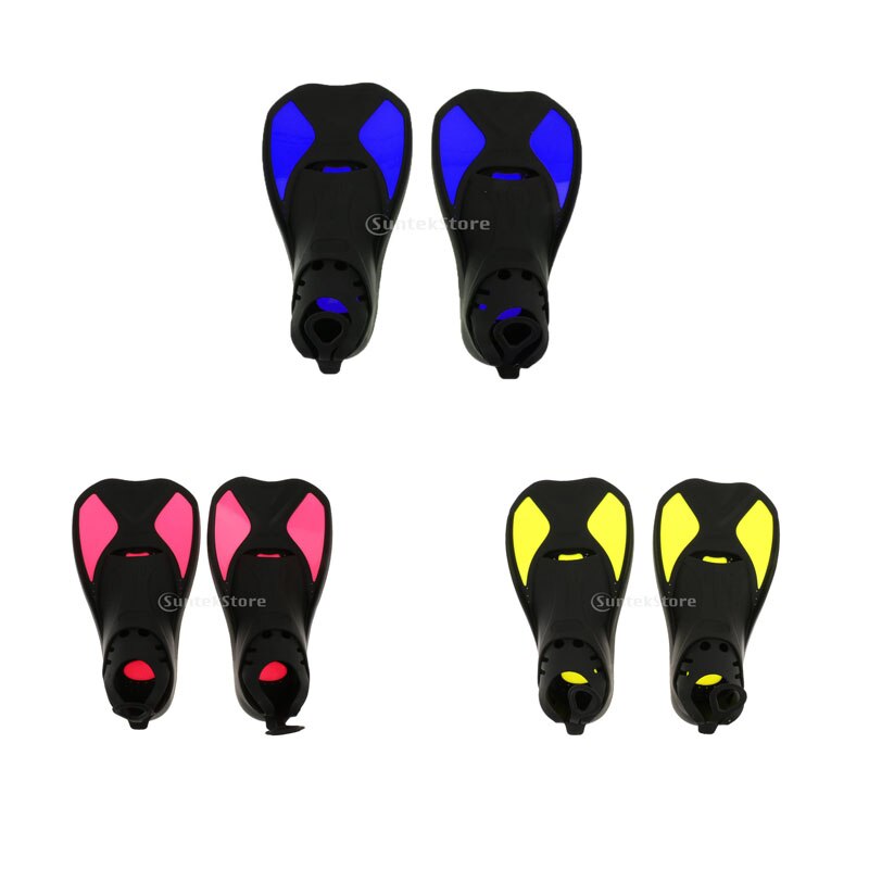TPR Flippers Swimming Fins Anti-slip Shoes Snorkel Scuba Swimming Diving Beginners Training Aids For Adult XXS/XS/S/M/L/XL