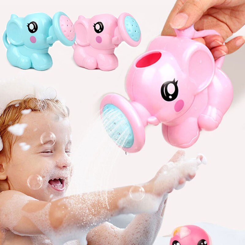 Børn elefant vanding potte badelegetøj børn sød baby tegneserie plast bad bruser værktøj vand legetøj til børn игрушки для детей