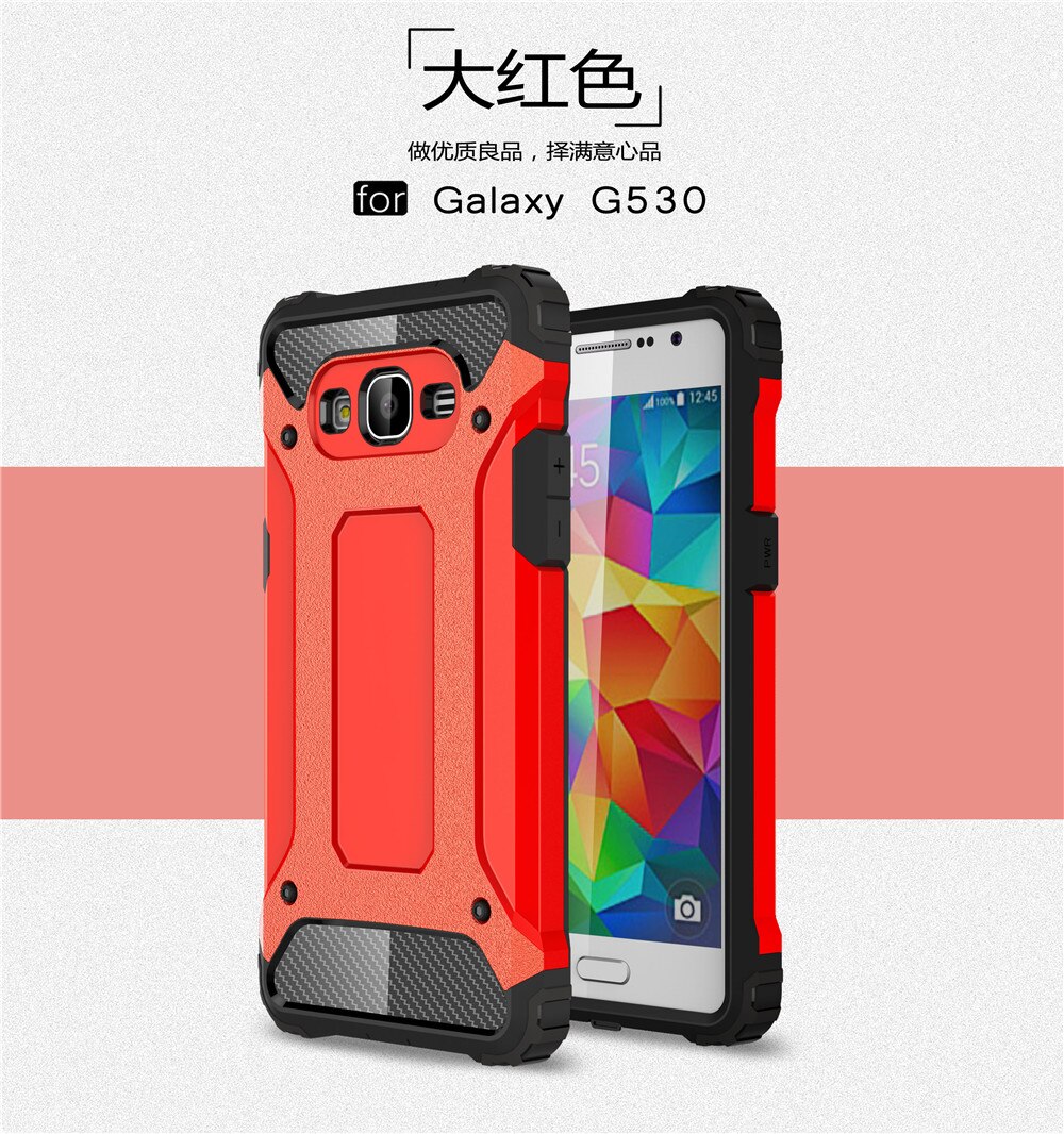 Voor Samsung Galaxy J3 Case Sterke Hybrid Tough Shockproof Armor Telefoon Cover Voor Samsung J3 J310 Tpu Telefoon gevallen Coque: For Galaxy M40s / Red