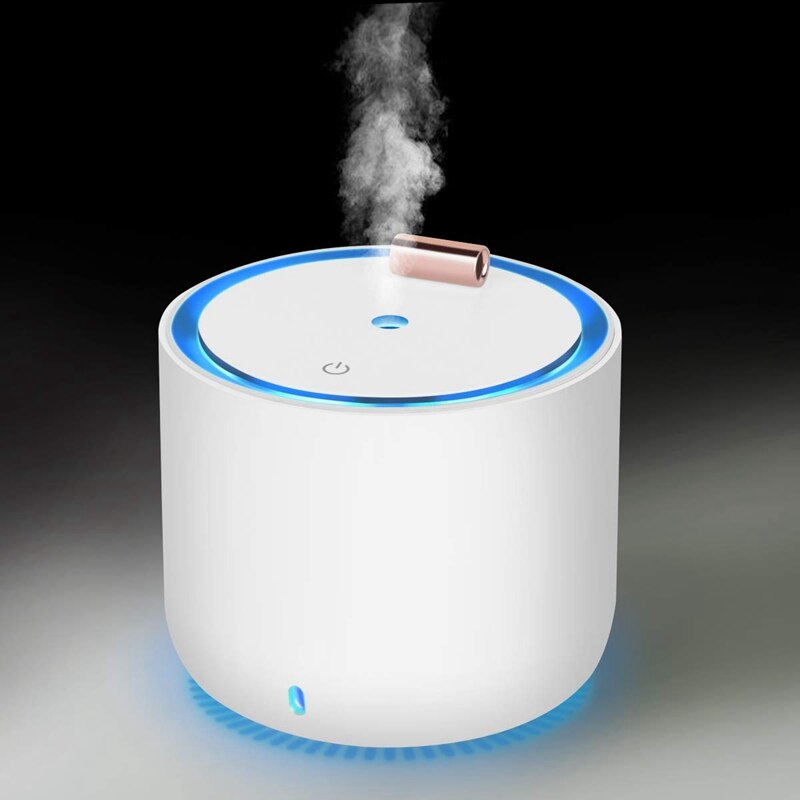 Portable Humidifier, with 7 LED Lights, 400 Ml Small Capacity Charging and Personal Humidifier, Suitable for Bedroom, Office, Ca