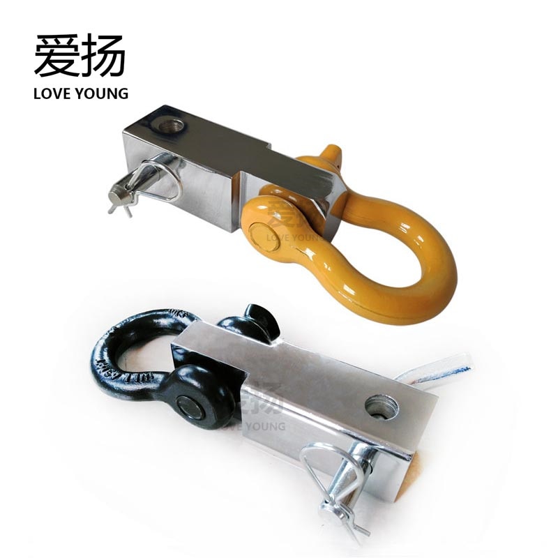 Black Durable Anti Rust Trailer Arm Connector Bow Shackle Hitch Receiver