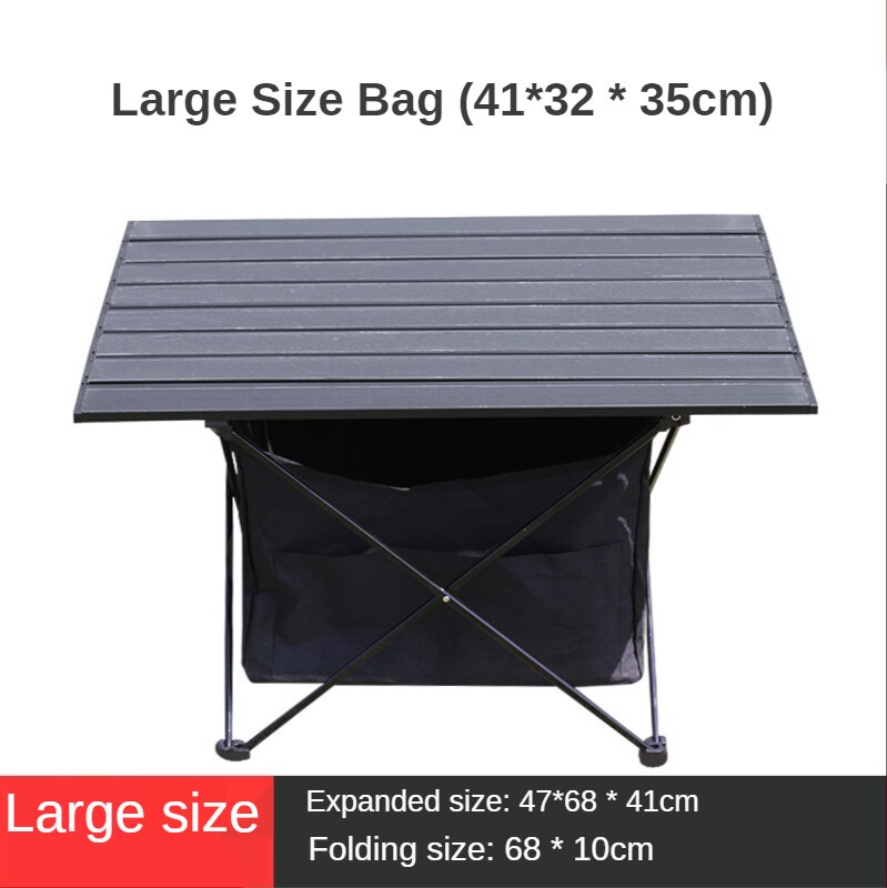 Outdoor Lightweight Aluminum Alloy Folding Table Camping Portable Barbecue Table Self-driving Fishing Table Camping Table