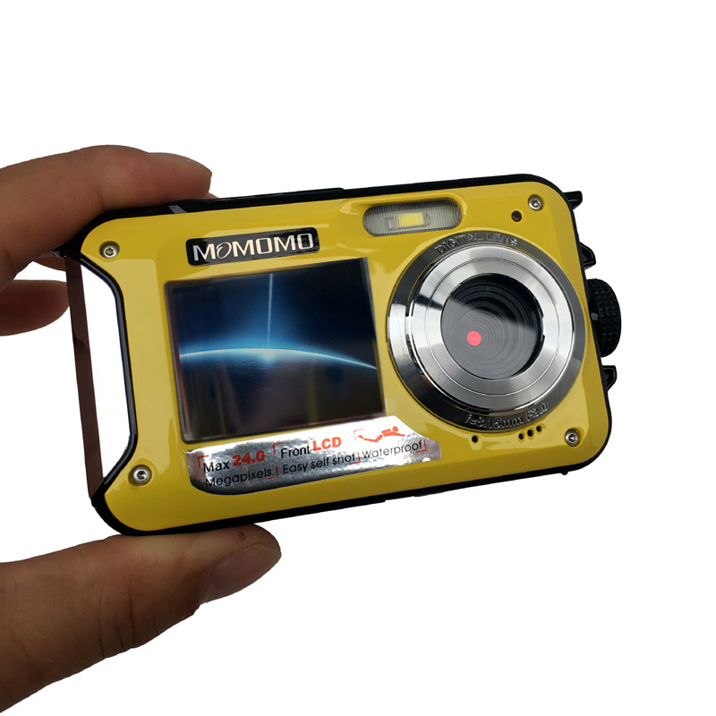 2.7 inch TFT Digital Camera Waterproof 24MP MAX 1080P Double Screen 16x Digital Zoom Cam