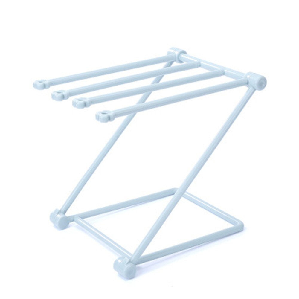 Foldable Rag Storage Rack Drying Rack Kitchen Countertop Dishwashing Cloth Rack Rag Rack Cup Drain Rack Storage Stand