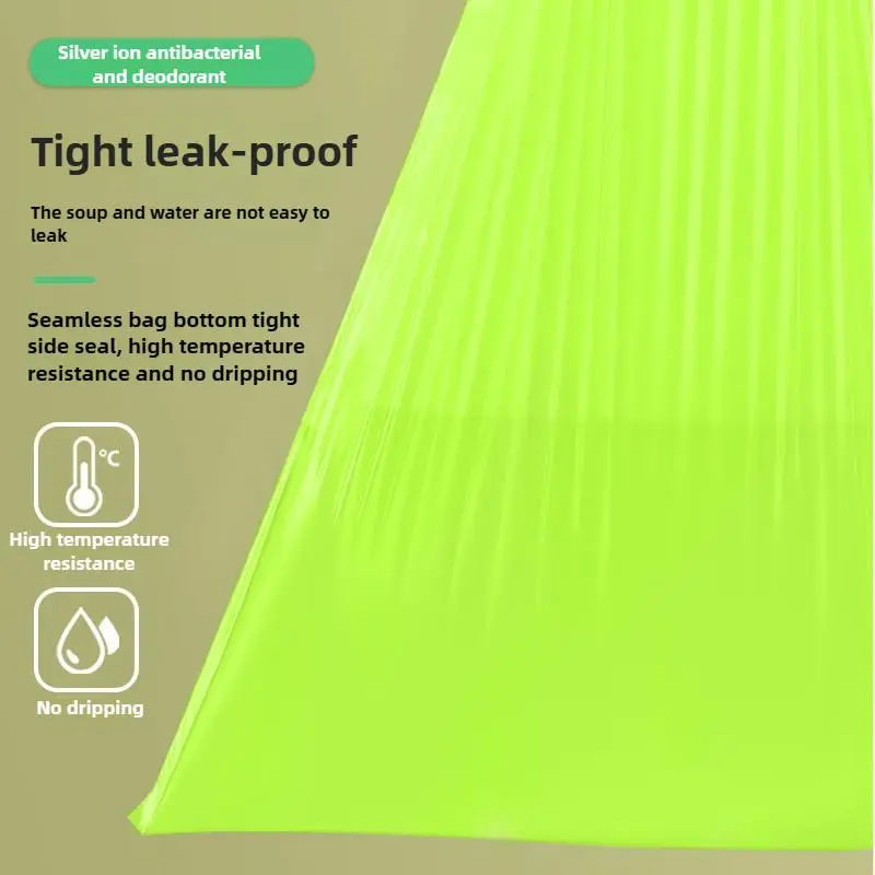 100PCS Large Capacity Handheld Garbage Bags - Made of Mugwort for Kitchen Bathroom & Household | Disposable & Odor - Absorbing