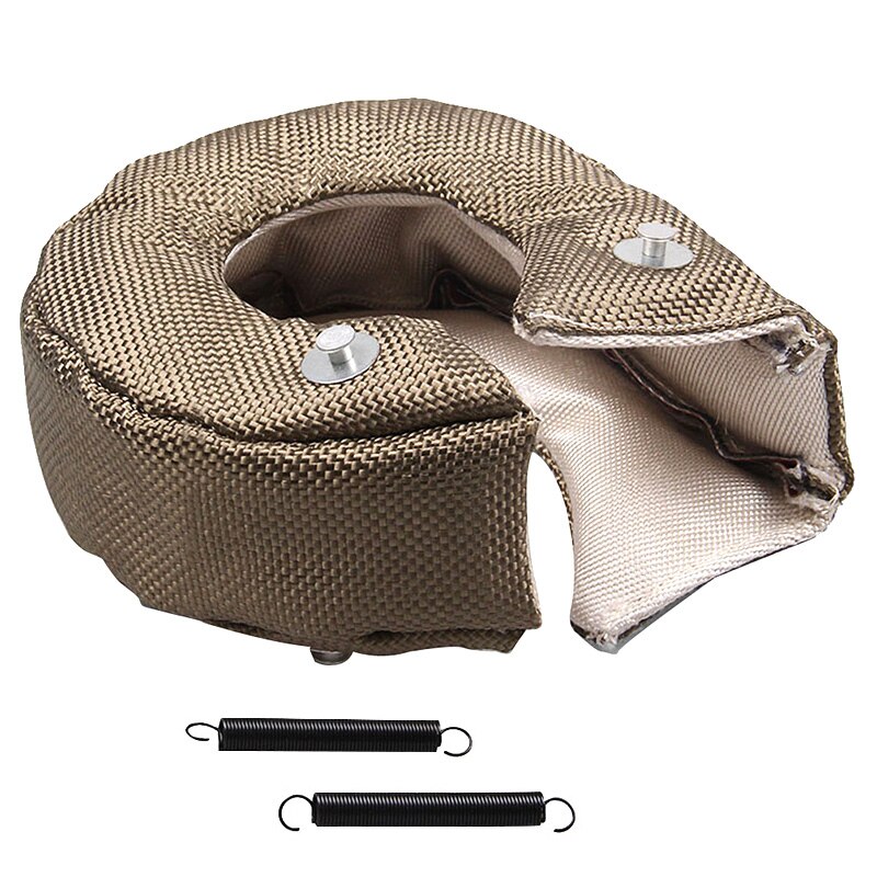 Universal Car T3 Titanium Turbo Blanket Heat Shield Turbocharger Cover Turbo charger Cover Wrap Fit For T2 T25 T28 GT30 T35