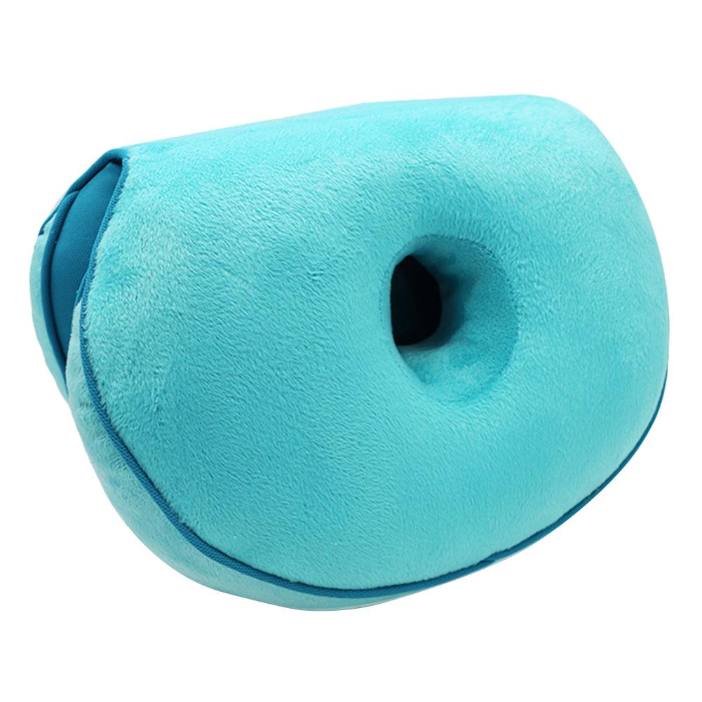 Vrouwen Dual Comfort Kussen Memory Foam Seat Hip Lift Massage Zitkussen Mooie Butt Latex Zitkussen: Lake Blue
