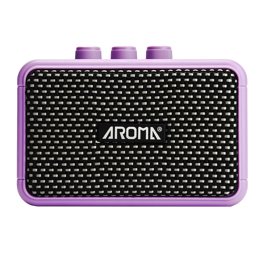 Aroma AG-04 Bluetooth Guitar Amp｜5W Portable Mini Amplifier｜Wireless Speaker for Electric/Acoustic Guitar FCC/CE Certified 🎸: light green