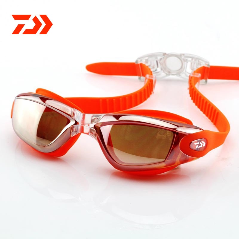 Fishing Glasses UV Waterproof Anti Fog Swimwear Eyewear Swim Diving Water Glasses Gafas Adjustable Swimming Goggles Women Men 65: Photo Color 06