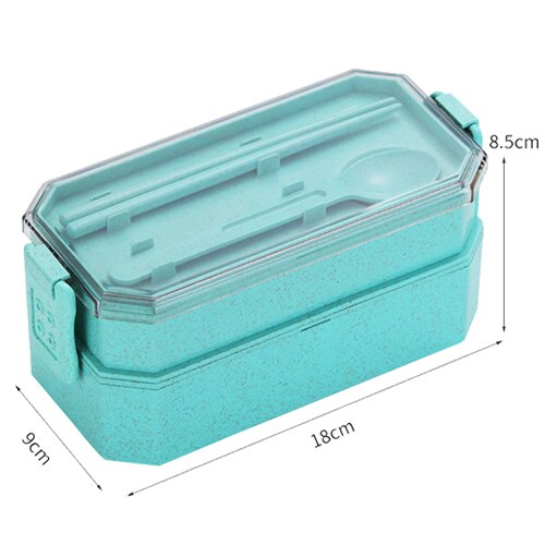 Bento Box Japanese Lunch Box, Bento Lunch Box Containers for Kids and Adults: Green