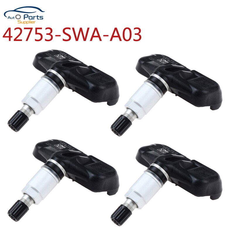 4 Pcs 42753-SWA-A03 Bandenspanning Sensor Voor Honda Accord Ex Exl 42753SWAA03 PMV-108M PMV108M Band Bewaking Tpms Accessoires