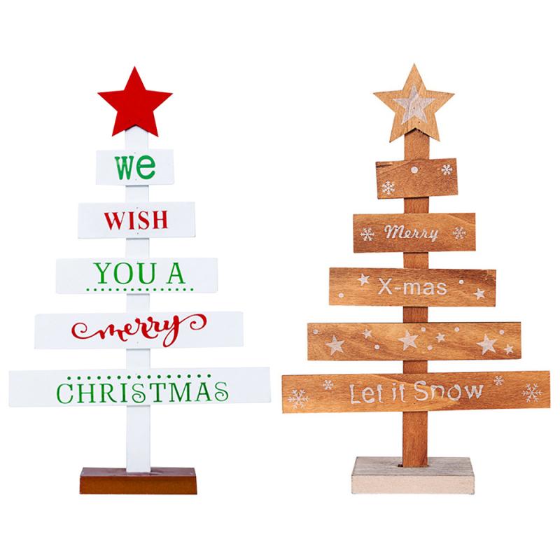 2 kpl joulukuusi puiset koristeet tee itse kirjain puu askartelu koristeet lapsille kotiin joulujuhlakoristeet