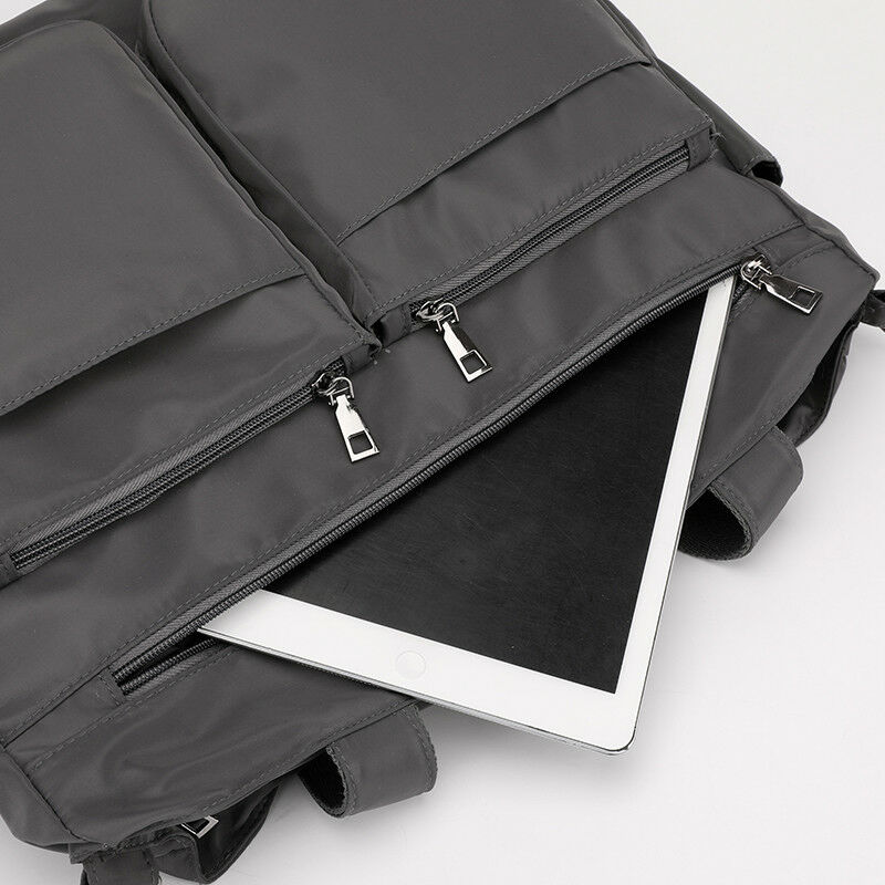 Vrouwen Grote Capaciteit Nylon Handtassen Waterdichte Winkelen Schoudertas Multi-Pocket Solid Casual Tassen