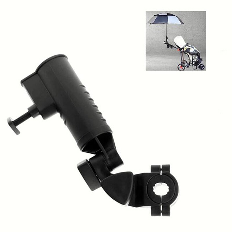 Universal Golf Push Cart Umbrella Holder Adjustable Angle With Handle Connector For Bike Stroller Fishing Outdoor Accessories