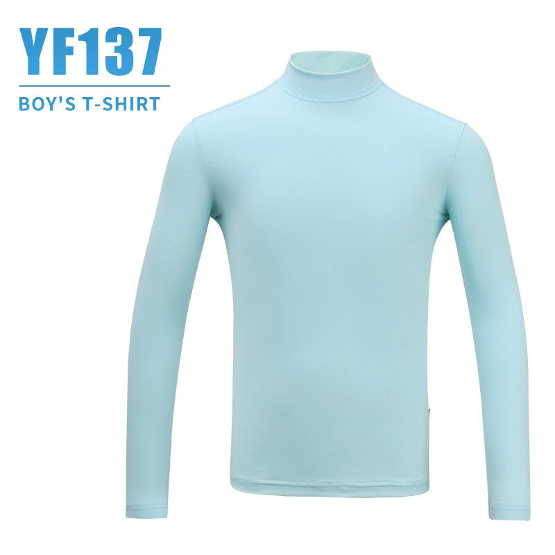 PGM kinderen Zonnebrandcrème Shirts Jongens Zomer Anti-Uv Onderkant Shirt Sport Lange Mouwen Kinderkleding: Blue / L