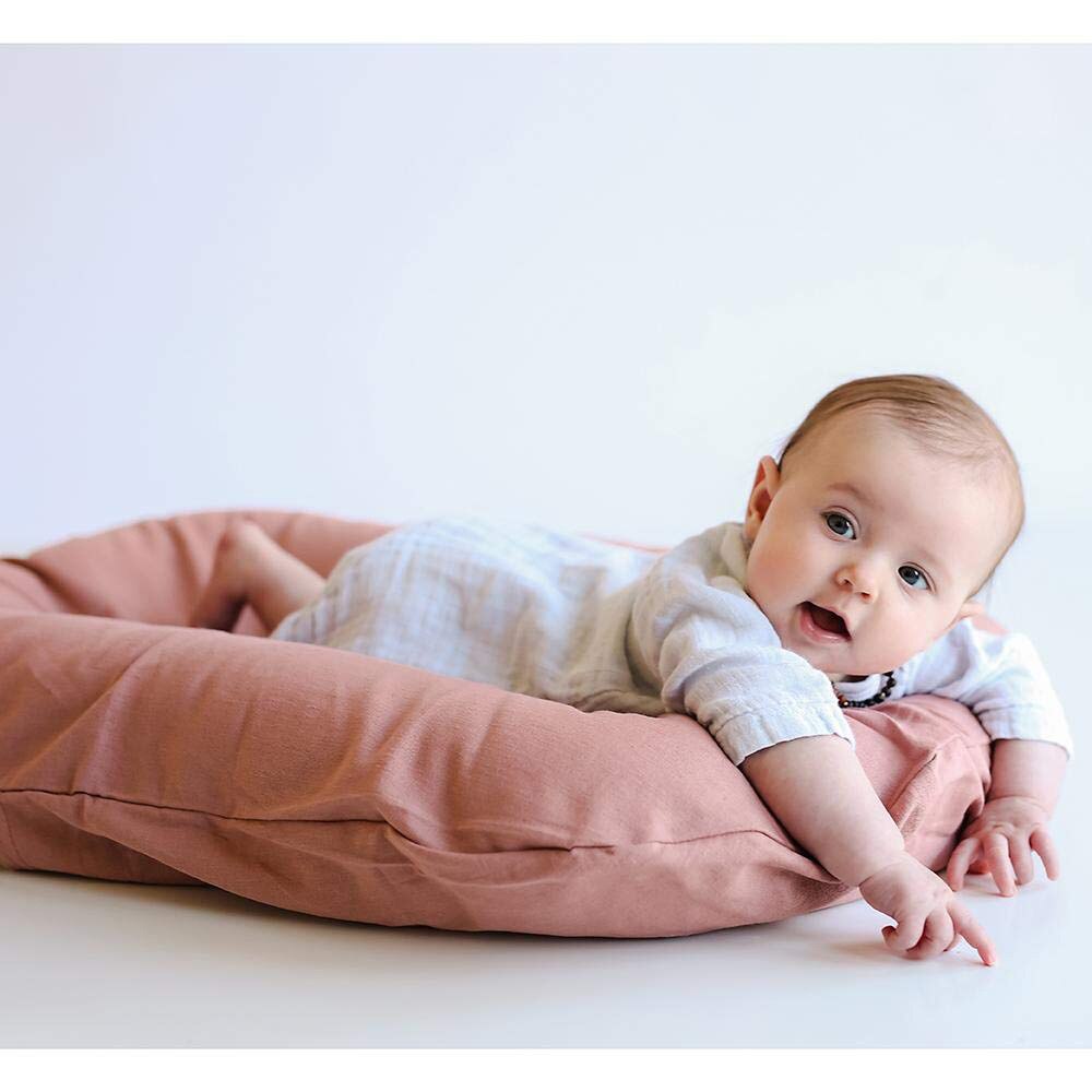 75x45cm Soild Farbe Baby Nest Bett Krippe Neugeborenen Baby Nest Bett Krippen Infant Tragbare Baumwolle Krippe Reise cradle Kissen Baby Stoßfänger