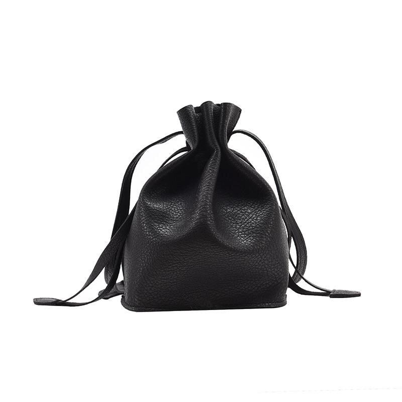 Mode Pu Lederen Tas Zomer Tassen Voor Vrouwen Trendy Dames Schoudertas Grote Capaciteit Casual Daily Pack: Black