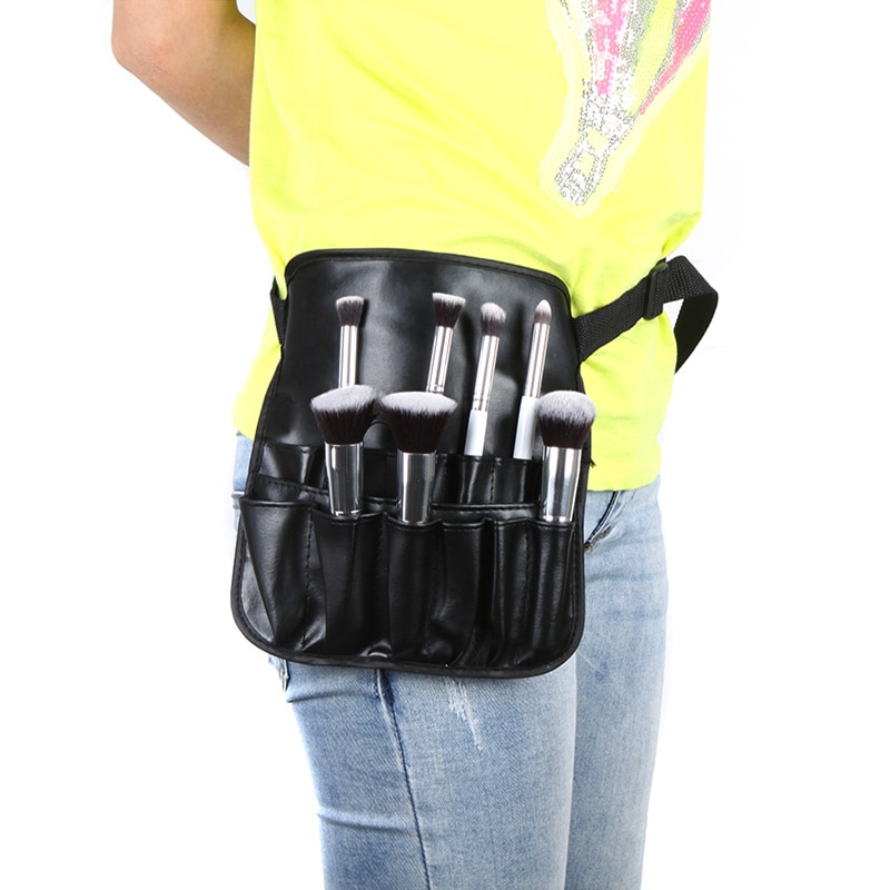 Draagbare make-up kwasten organizer houder pvc schort tas kunstenaars riem make-up tas cosmetische kwasten tas cosmetisch gereedschap