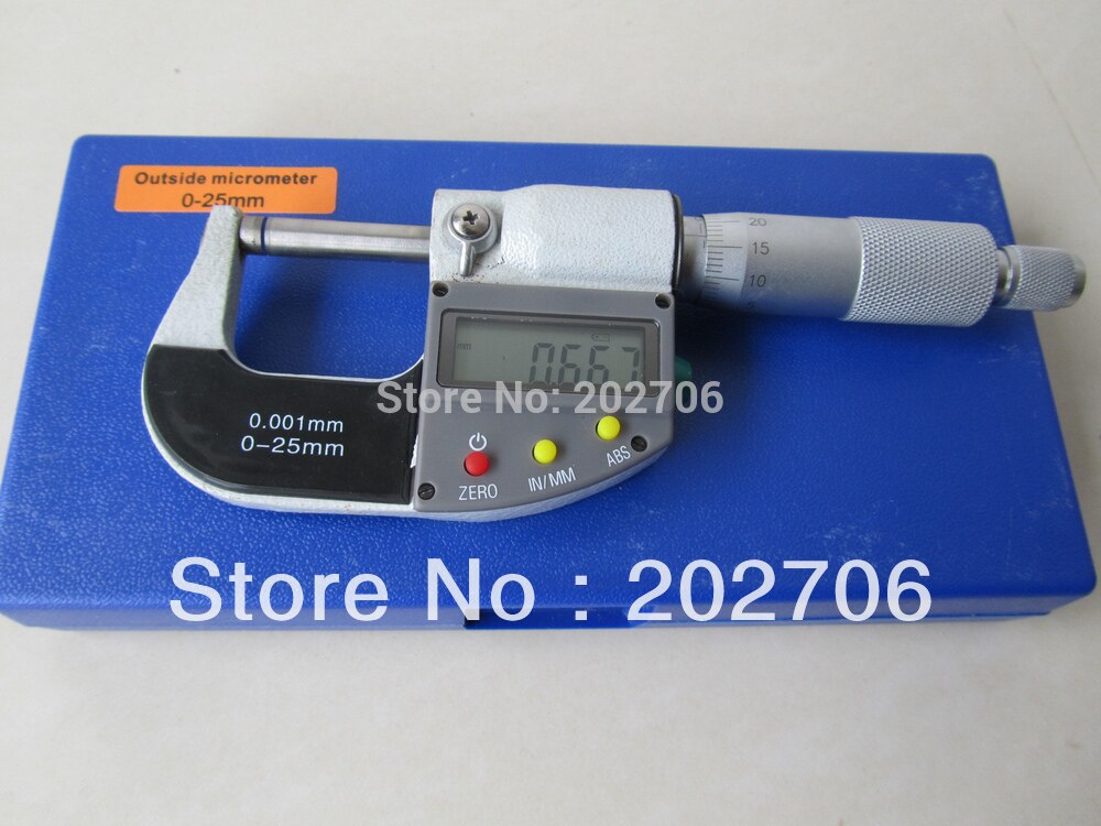 0-25mm 0.001mm Outside Digital Micrometer micron thickness gauge measuring tool