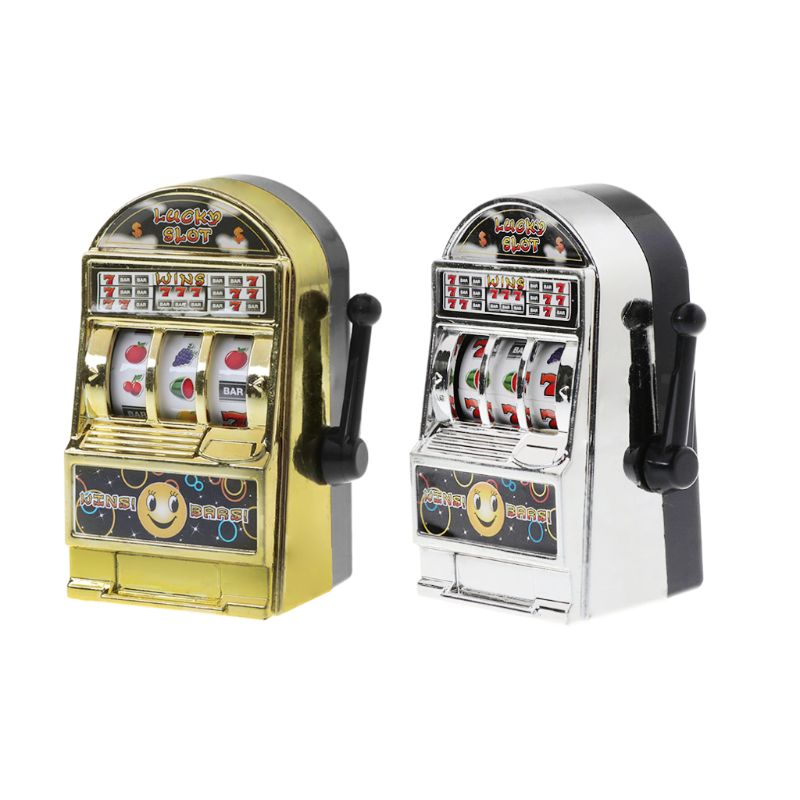 Novo 1pc sorte jackpot mini máquina caça-níqueis de frutas divertido presente aniversário crianças brinquedo educativo qiang