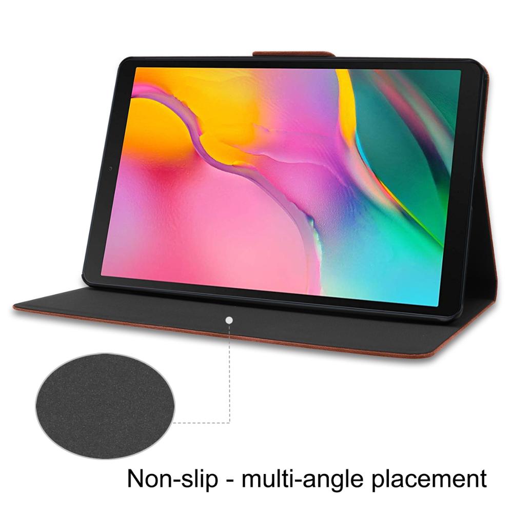 Case Voor Samsung Galaxy Tab Een 10.1 Inch Tablet T510/T515 Pu Leather Folding Stand Folio Cover Met meerdere Kijkhoeken