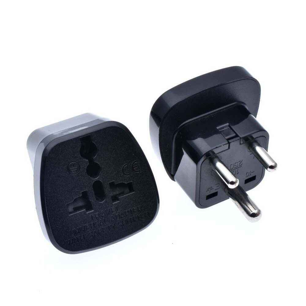 IEC Type D UK/AU/US/EU to Small South Africa Power Plug Converter Adaptor India Nepal Sri Lanka Tourism converter safety door