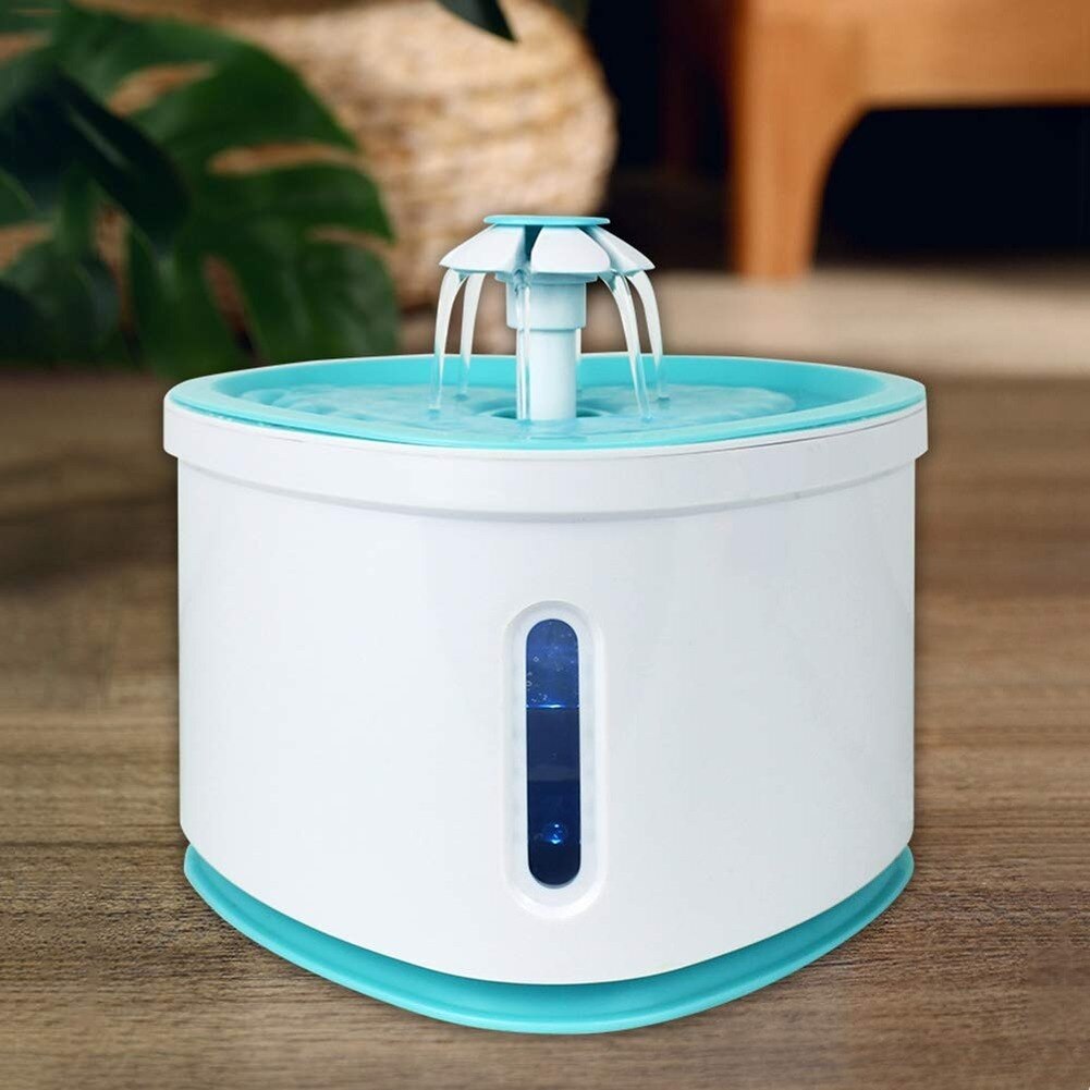 2.0l automatische kattenwaterfonteinen, grote waterdispenser voor katten, drinkbak met veer, automatische voerbak voor katten, drinkfilter