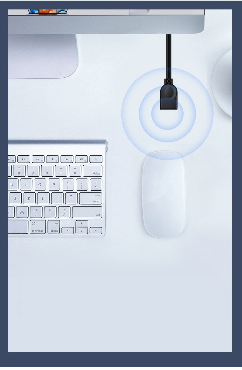 Anseip usb 2.0 han til hun usb forlængerkabel 1.5m 3m 5m forlængerledning wire speed data sync forlængerkabel til pc laptop