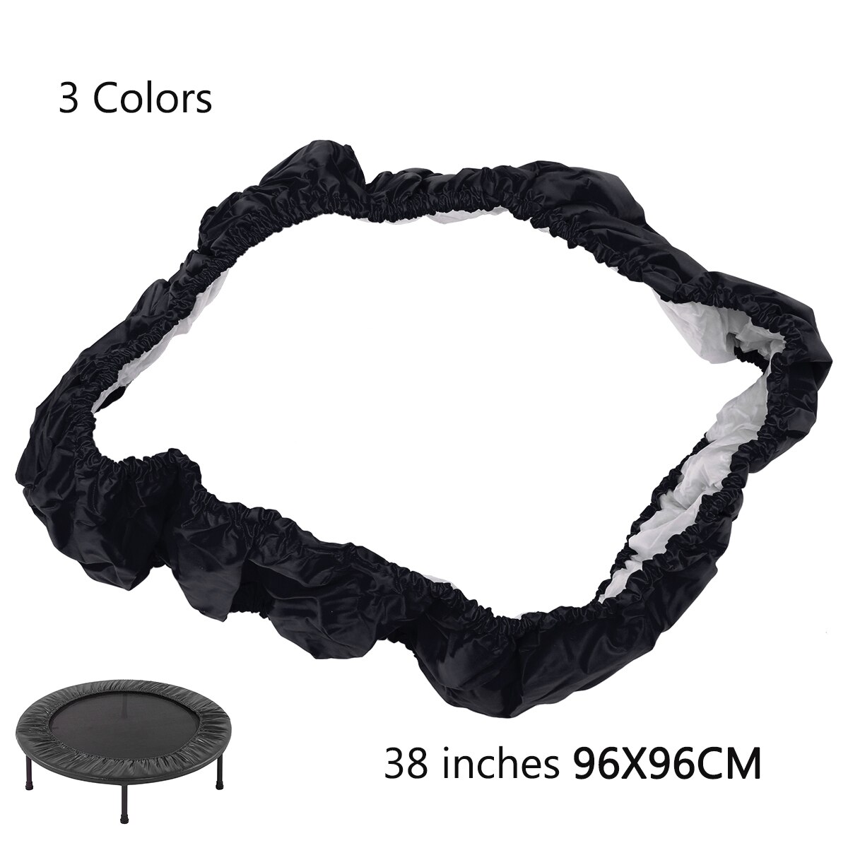 Cubierta de borde de esponja para cama elástica redonda, trampolín de repuesto de cama elástica redonda, azul, 38/40/48 pulgadas, 1 ud.