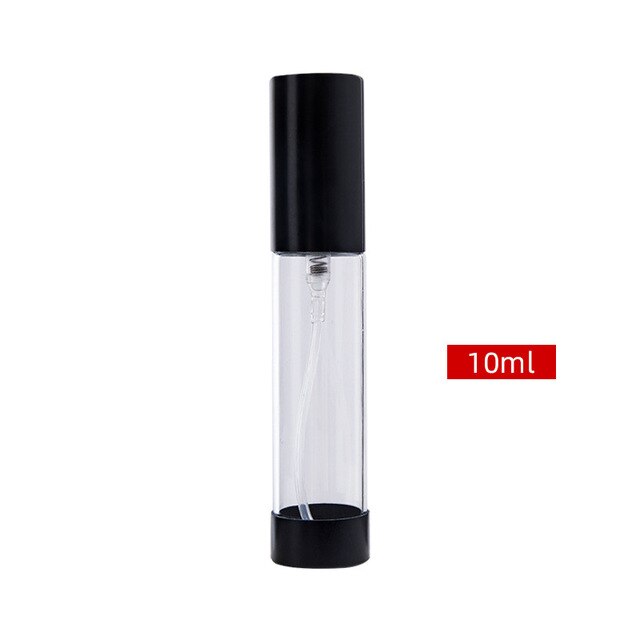 5ml 10ml Transparent Glass Perfume Bottle With Base Refillable Portable Disinfectant Liquid Cosmetic Spray Bottle For Traveling: 10