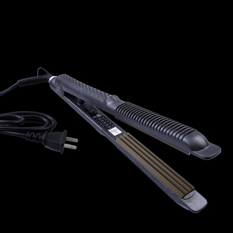 Fer à lisser électrique fer plat cheveux moelleux volumisant fers à cheveux sertissage texturisant fer cheveux Micro sertisseur