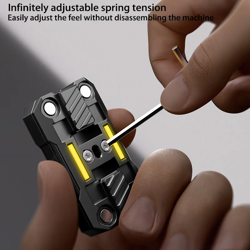 Deslizador de empuje luminoso para adultos, aparatos EDC, juguete de escritorio antiestrés, Spinner de mano, autismo, ansiedad, TDAH, alivio del estrés, divertidos