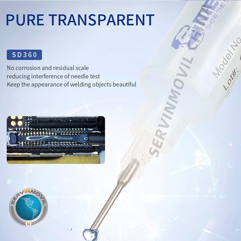 Mechanic SD360 10CC Flux Solder Paste No-clean Transparent Welding Paste Flux With Push Rod Flux Suit for BGA Soldering Tools