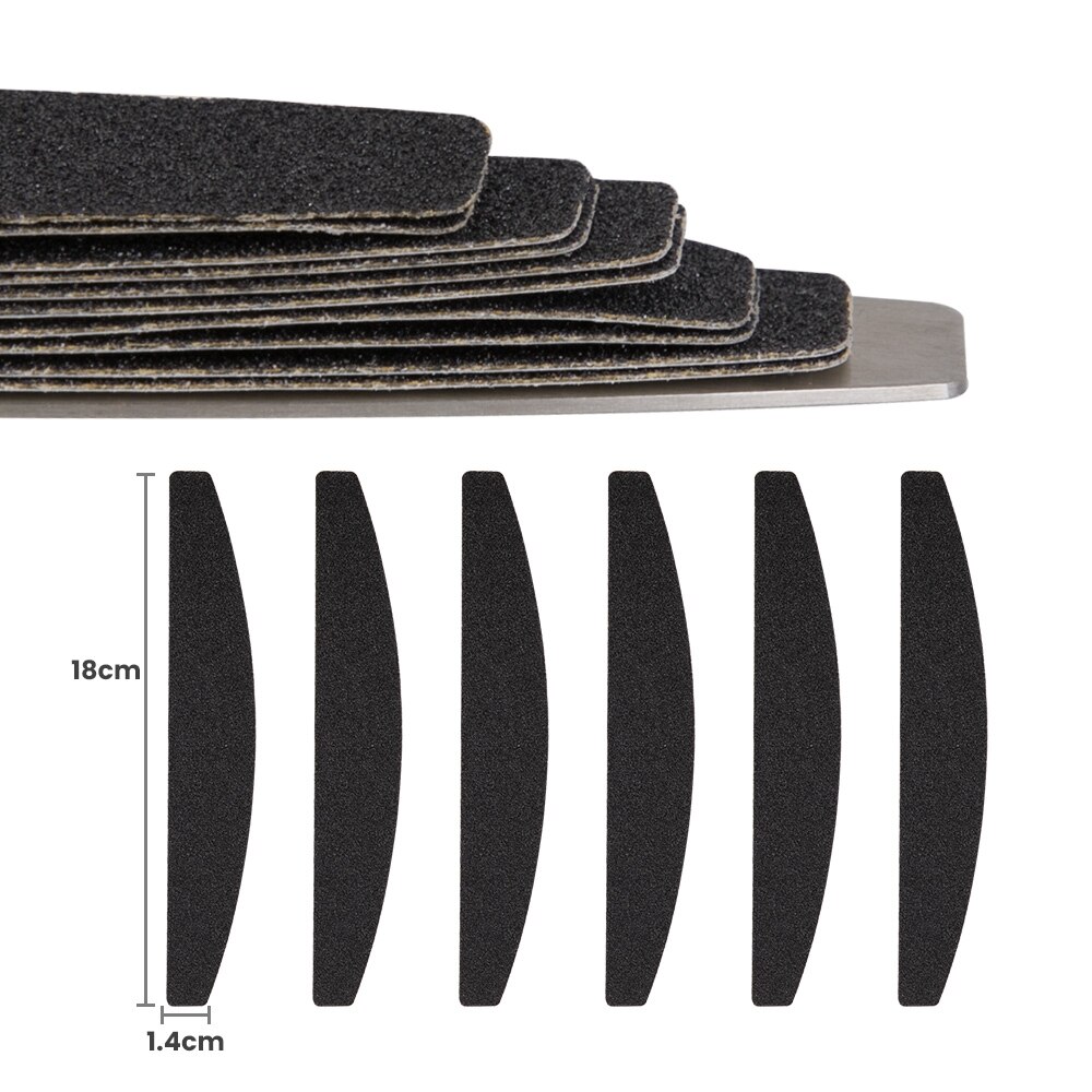 10 pcs Nail Files and Buffers with Stainless Steel Buffer Block Salon Fingernail Files Nail Art Kit