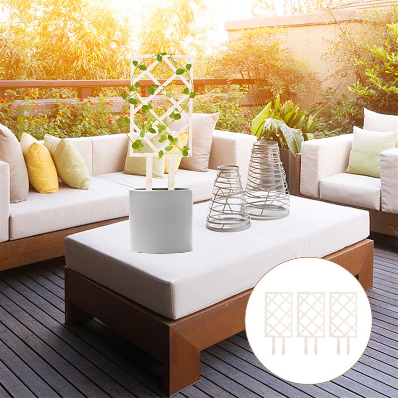 3pcs Wood Plant Trellis Indoor Garden Trellis Climbing Plant Trellis Support Rack Garden Decoration Garden Accessories