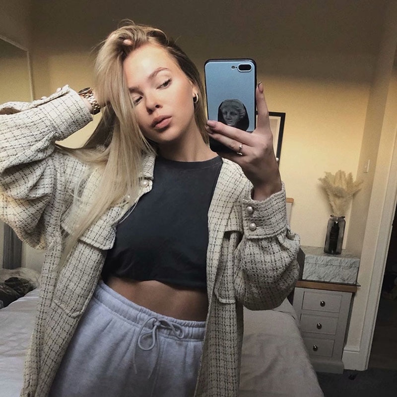 Dame efterår tweed jakke femme vinter femme frakke med turn-down krave med lomme lange ærmer oversize outwear frakke