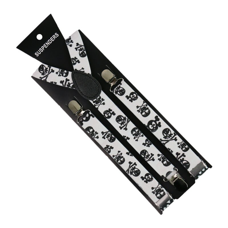 Winfox 2.5cm Wide Animal Print Cat Braces Suspenders Men Women Clip on Suspenders Adjustable Clothes Pants: 06
